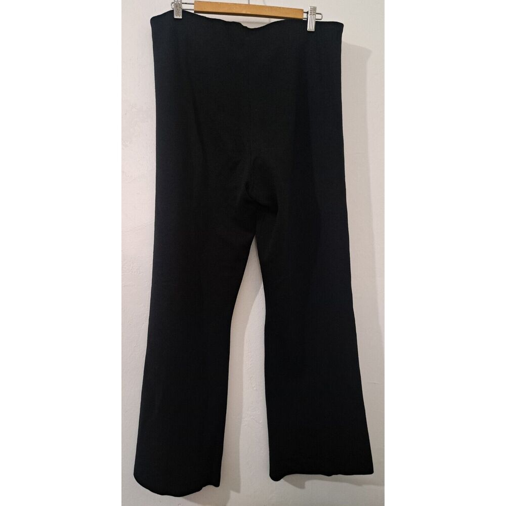 Cos Women Large wide leg hi rise pants stretch black lyocell strong full length - Picture 6 of 9